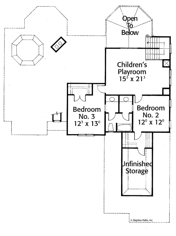 Home Plan - European Floor Plan - Upper Floor Plan #429-274