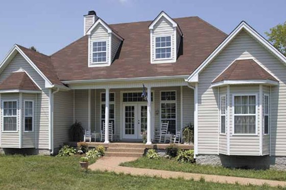 Exterior - Front Elevation 3 for Country House Plan #314-210 - 3 bed, 2 bath