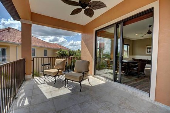 Exterior - Covered Porch for Mediterranean House Plan #27-445 - 4 bed, 4 bath