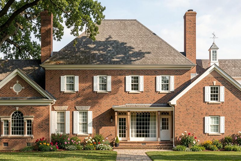 Architectural House Design - Photo 3 for Colonial House Plan #137-200 - 4 bed, 4.5 bath