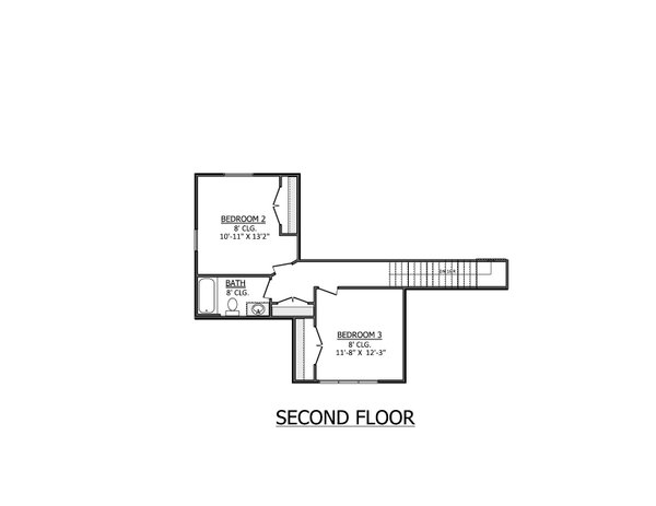 Dream House Plan - Floor Plan - Upper Floor for Country House Plan #1089-61 - 3 bed, 2.5 bath