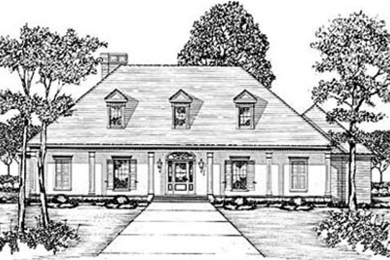 Home Plan - European Exterior - Front Elevation Plan #36-223