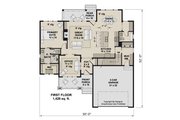 Bungalow Style House Plan - 3 Beds 2.5 Baths 2216 Sq/Ft Plan #51-1378 