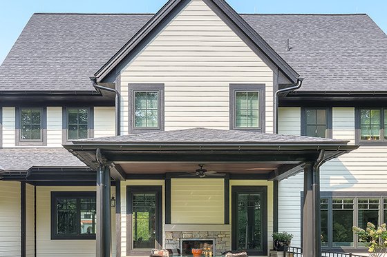 Exterior - Rear Elevation 2 for Craftsman House Plan #928-312 - 3 bed, 2.5 bath