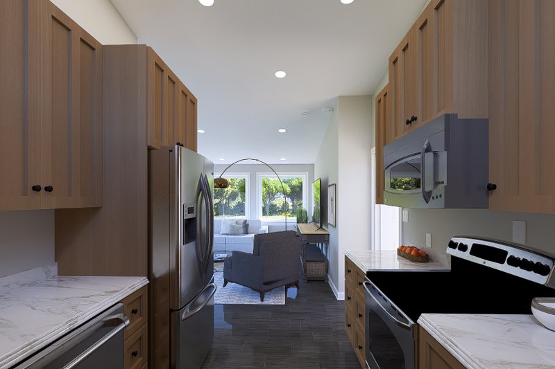 House Plan Design - Interior - Kitchen 1 for Modern House Plan #1060-381 - 1 bed, 1 bath