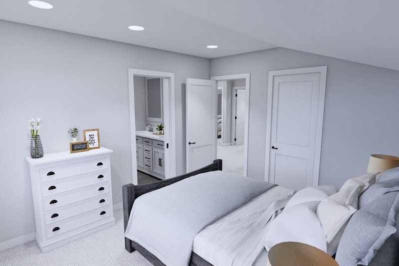 House Plan Design - Interior - Bedroom for Farmhouse House Plan #51-1342 - 5 bed, 4 bath