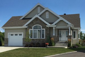 Country Exterior - Front Elevation Plan #23-2574