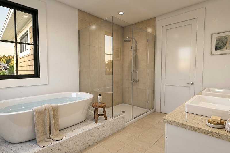 Dream House Plan - Interior - Master Bathroom for Farmhouse House Plan #928-410 - 4 bed, 3.5 bath