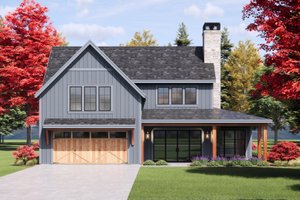 Architectural House Design - Farmhouse Exterior - Front Elevation Plan #1096-177