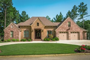 Exterior - Front Elevation 3 for European House Plan #430-154 - 3 bed, 2 bath