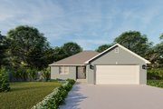 Cottage Style House Plan - 3 Beds 2 Baths 1714 Sq/Ft Plan #1060-177 