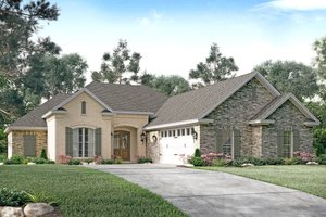 Home Plan - European Exterior - Front Elevation Plan #430-123