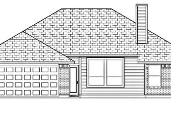 Exterior - Rear Elevation for Traditional House Plan #84-311 - 3 bed, 2 bath