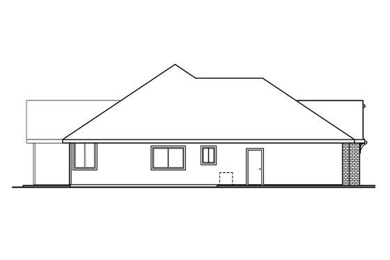 Exterior - Other Elevation House Plan #124-477 - 3 bed, 2.5 bath
