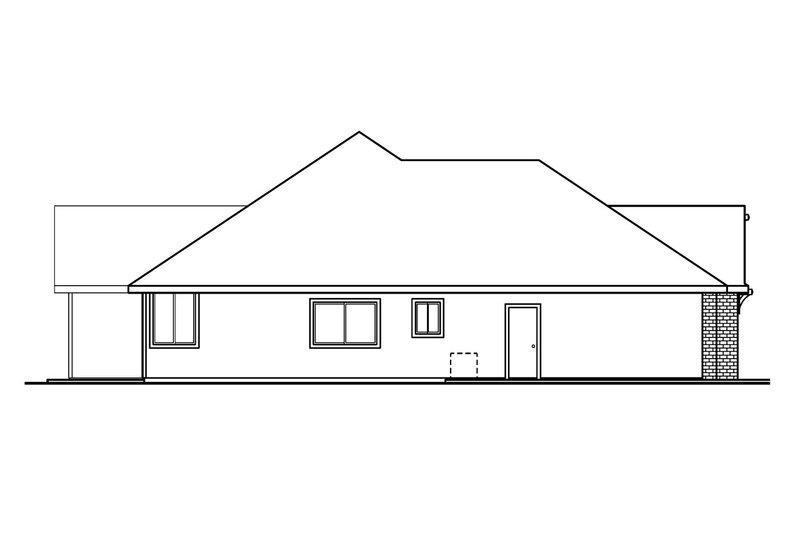 Home Plan - Exterior - Other Elevation House Plan #124-477 - 3 bed, 2.5 bath