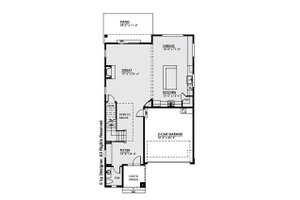 Floor Plan - Main Floor for Contemporary House Plan #1066-7 - 4 bed, 2.5 bath