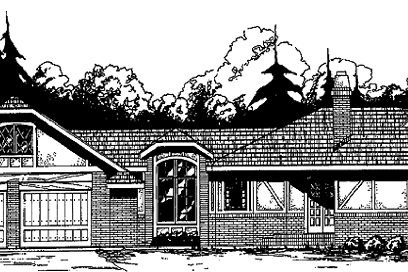 Dream House Plan - European Exterior - Front Elevation Plan #60-924