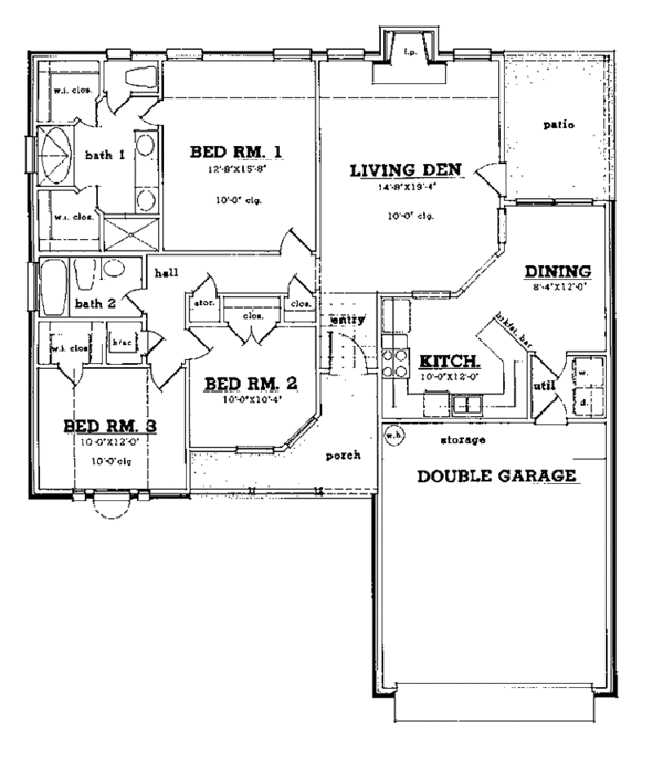 Home Plan - Country Floor Plan - Main Floor Plan #42-418
