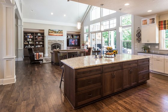 Craftsman style home, contemporary kitchen photo