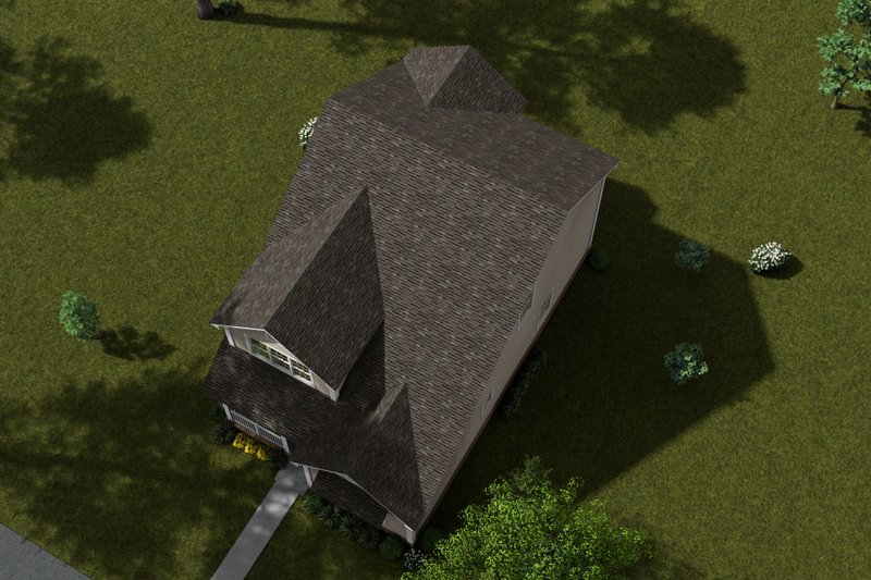 Architectural House Design - Exterior - Other Elevation 3 for Cottage House Plan #513-2348 - 4 bed, 3.5 bath