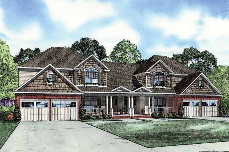 Dream House Plan - Traditional Exterior - Front Elevation Plan #17-2854