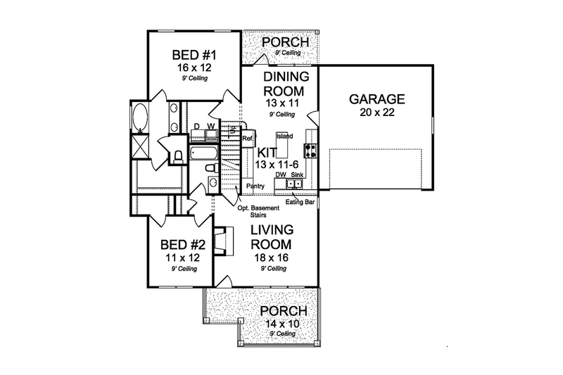 Dream House Plan - Floor Plan - Main Floor for Traditional House Plan #513-2162 - 4 bed, 4 bath