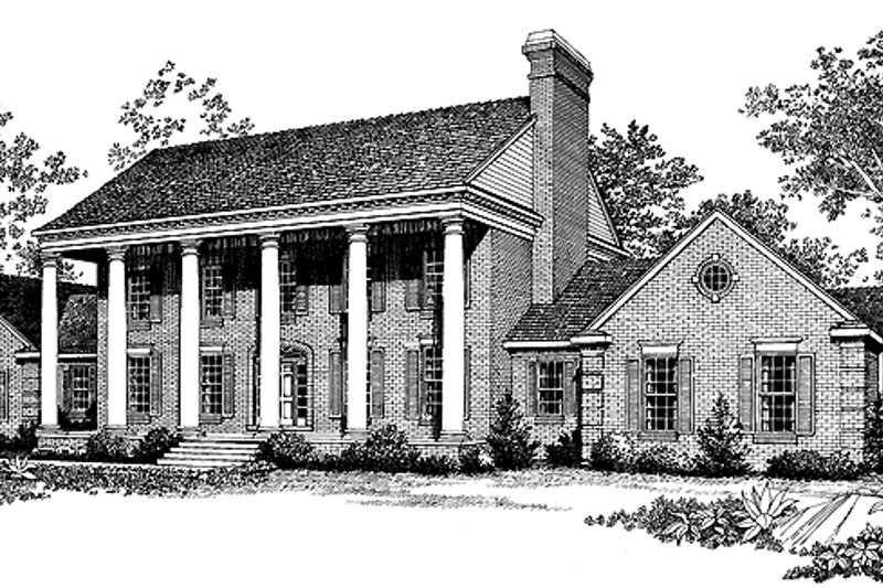 Home Plan - Classical Exterior - Front Elevation Plan #72-832