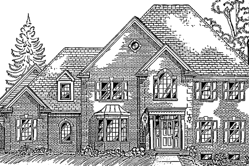 Dream House Plan - European Exterior - Front Elevation Plan #994-7