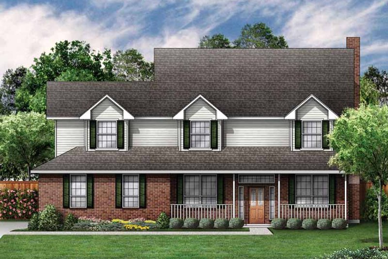 House Plan Design - Country Exterior - Front Elevation Plan #84-699