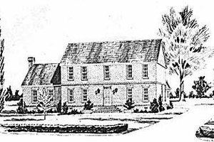 Southern Exterior - Front Elevation Plan #36-302