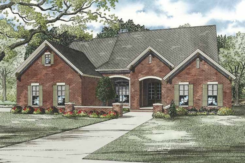 Dream House Plan - Traditional Exterior - Front Elevation Plan #17-3264