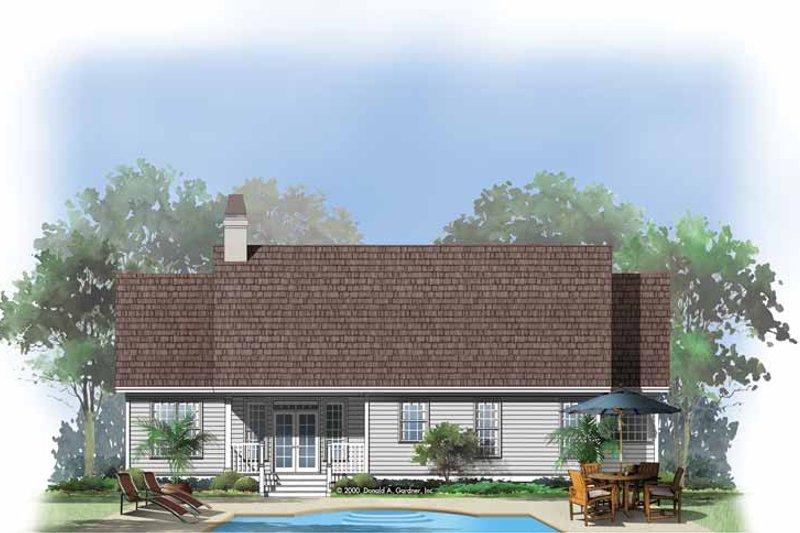 Country Style House Plan - 3 Beds 2 Baths 1399 Sq/Ft Plan #929-555 ...