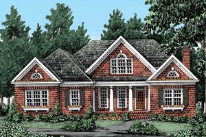 Exterior - Front Elevation 3 for Traditional House Plan #927-328 - 3 bed, 2.5 bath