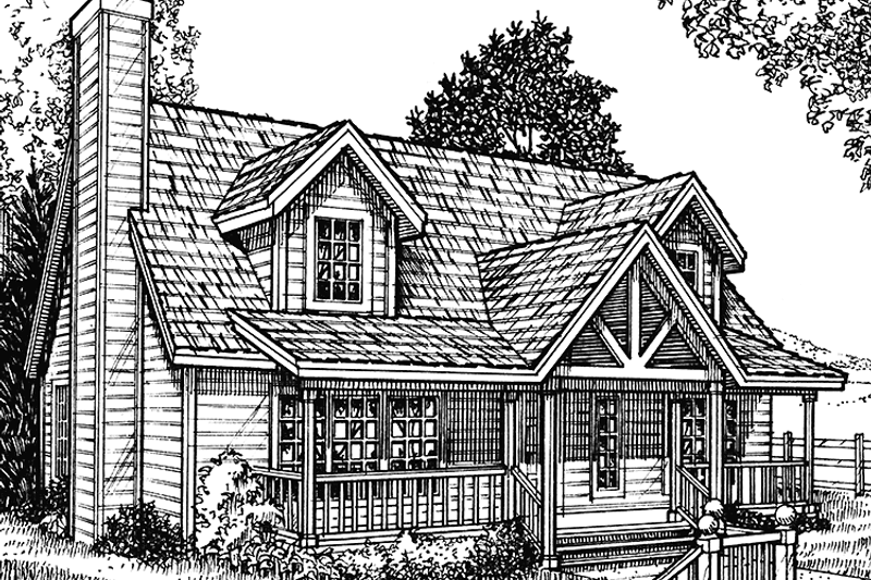House Plan Design - Country Exterior - Front Elevation Plan #140-175