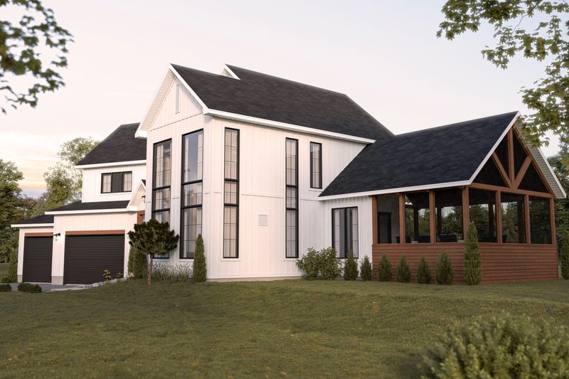 Architectural House Design - Exterior - Front Elevation 3 for Farmhouse House Plan #23-2785 - 5 bed, 3.5 bath