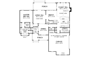 Floor Plan - Main Floor for Country House Plan #929-391 - 3 bed, 2.5 bath