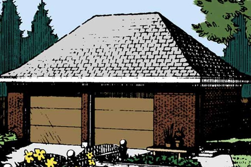 Architectural House Design - Exterior - Front Elevation Plan #410-3610