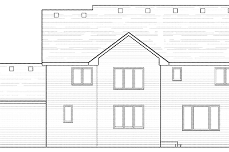 Home Plan - Exterior - Rear Elevation for Colonial House Plan #51-1007 - 4 bed, 2.5 bath