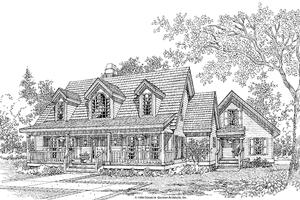 Exterior - Front Elevation 3 for Country House Plan #929-174 - 3 bed, 2.5 bath