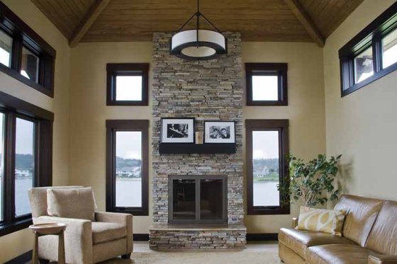 Interior - Family Room for Contemporary House Plan #928-67 - 4 bed, 4 bath