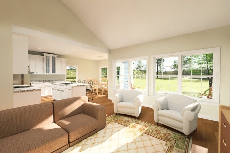 Architectural House Design - Interior - Family Room for Cottage House Plan #513-2424 - 4 bed, 3 bath