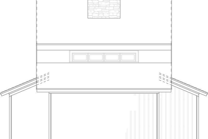 Home Plan - Exterior - Rear Elevation for Contemporary House Plan #923-6 - 2 bed, 2 bath