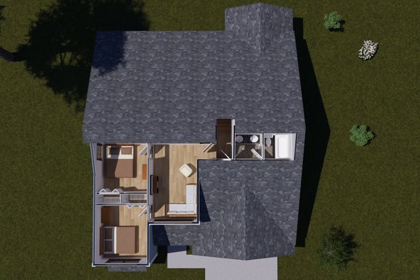 House Plan Design - Floor Plan - Upper Floor 1 for Cottage House Plan #513-2401 - 4 bed, 3 bath