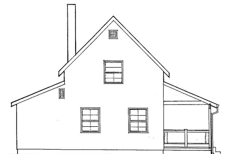 House Plan Design - Exterior - Other Elevation for Traditional House Plan #60-894 - 2 bed, 1.5 bath