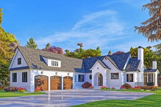 Exterior - Other Elevation 1 for Modern House Plan #437-108 - 4 bed, 4.5 bath