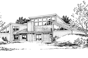 Home Plan - Exterior - Front Elevation for Contemporary House Plan #320-1196 - 2 bed, 2 bath
