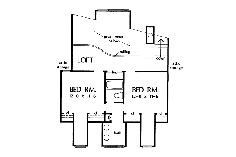 Dream House Plan - Floor Plan - Upper Floor for Country House Plan #929-218 - 4 bed, 3 bath