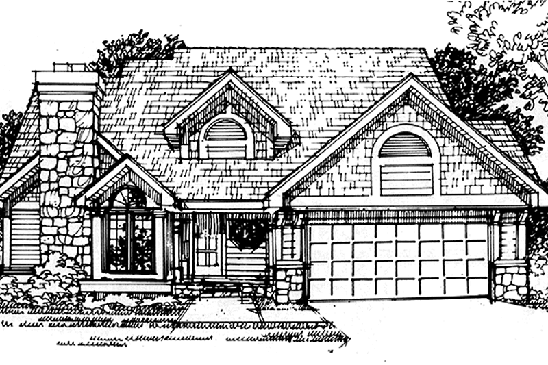 House Plan Design - Country Exterior - Front Elevation Plan #320-1093