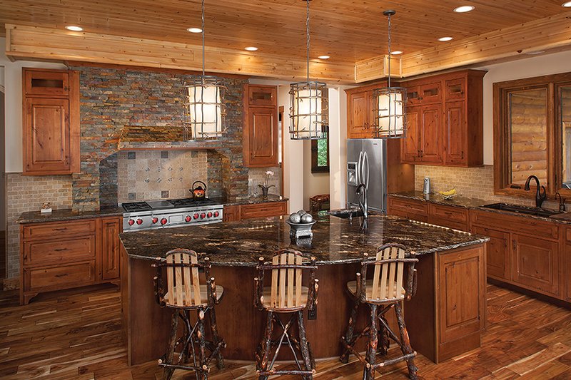 Dream House Plan - Interior - Kitchen for Log House Plan #928-263 - 5 bed, 4.5 bath