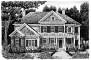 Colonial Style House Plan - 5 Beds 4 Baths 2733 Sq/Ft Plan #927-889 